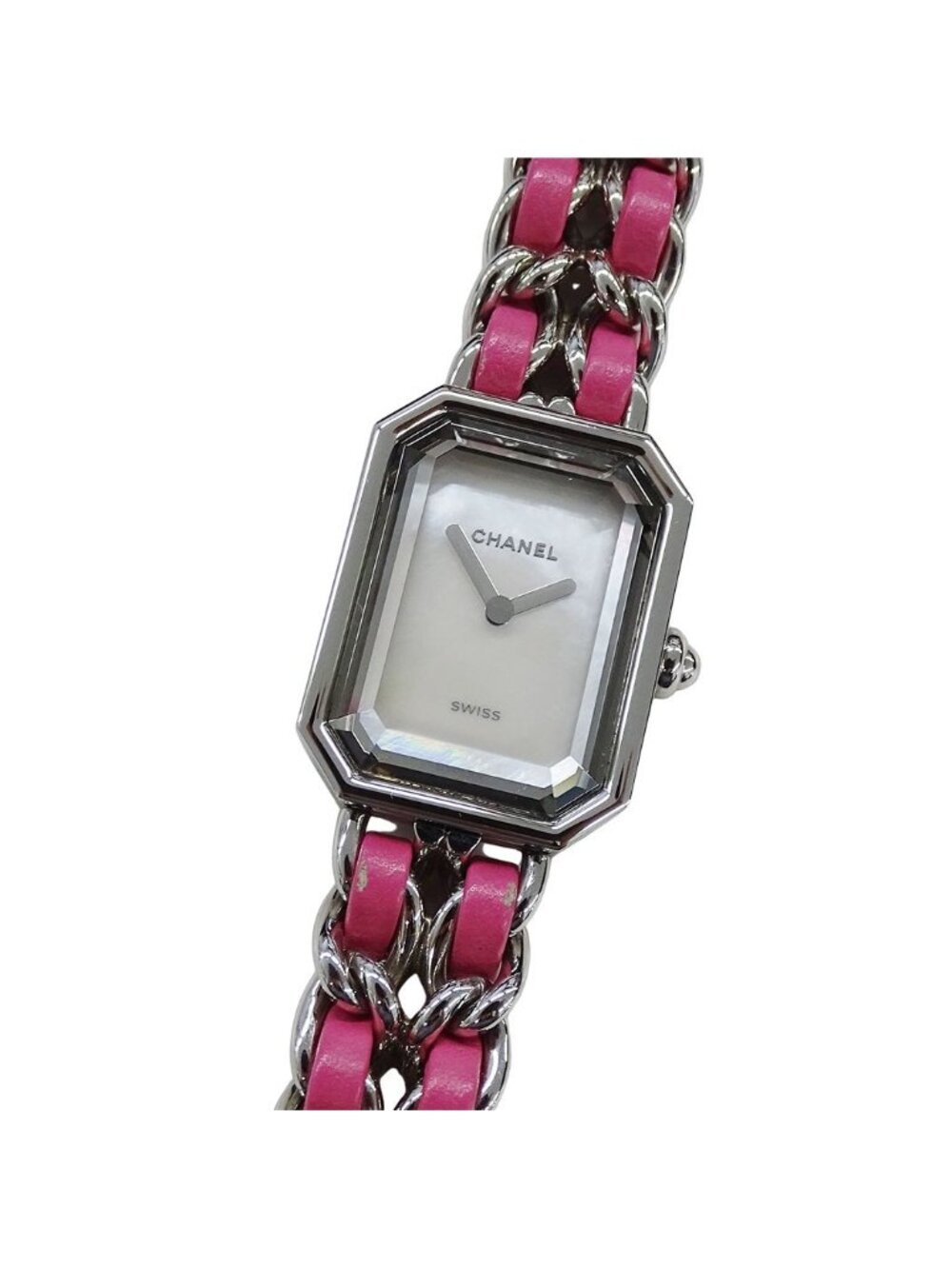 Chanel Watch Premiere Lockworld Limited Edition Shell Quartz Stainless SS